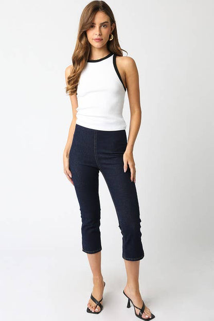 Layla Midi Denim Pants