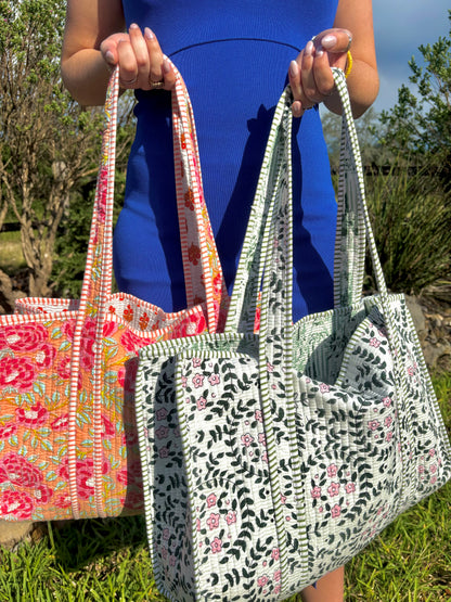 Quilted Tote Bag