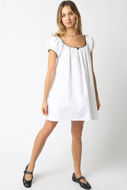Kara Puff Sleeve Babydoll Dress