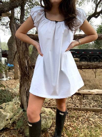 Kara Puff Sleeve Babydoll Dress