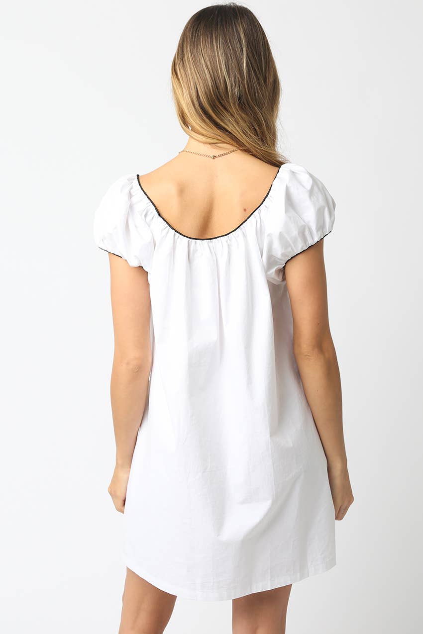 Kara Puff Sleeve Babydoll Dress