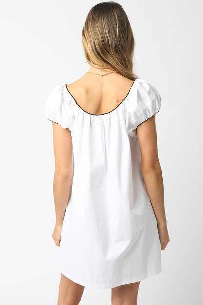 Kara Puff Sleeve Babydoll Dress
