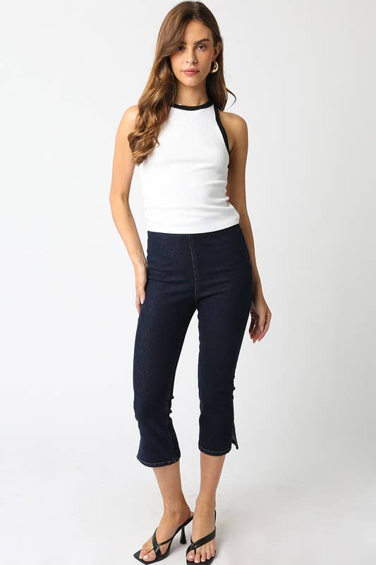 Layla Midi Denim Pants