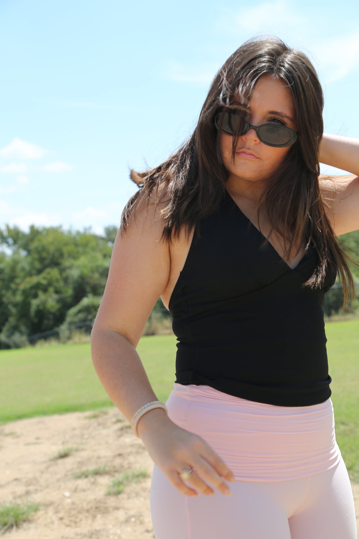 Soft Knit Foldover Flare Pants