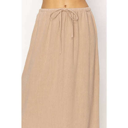 Lilah Linen Midi Skirt