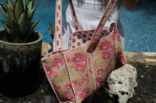 Quilted Tote Bag