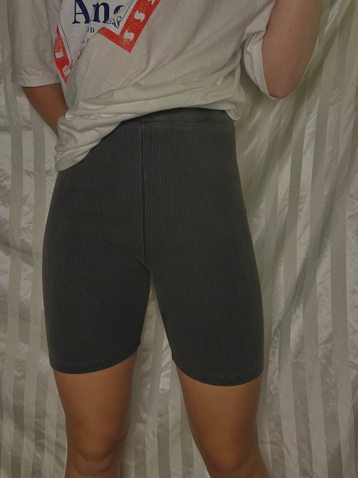 Charcoal Biker Shorts